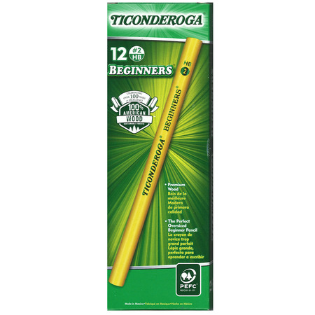 Ticonderoga Beginners® Pencils without Eraser, PK36 13080